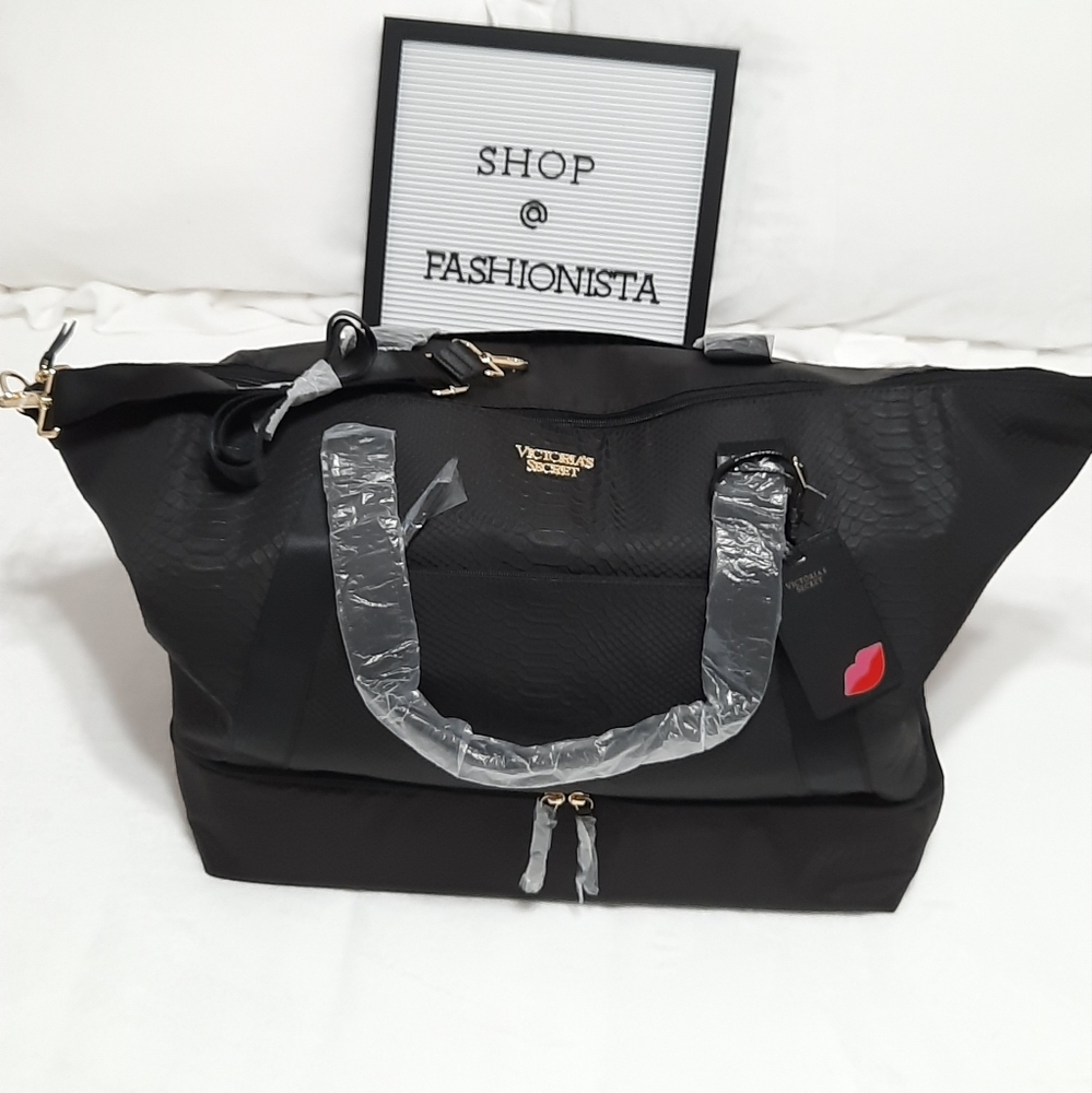 NEW Victoria's Secret Travel Weekender Getaway Bag